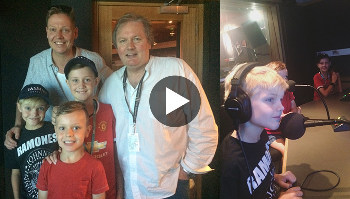 CEO Matt Seindells and his sons on 3AW's Big House