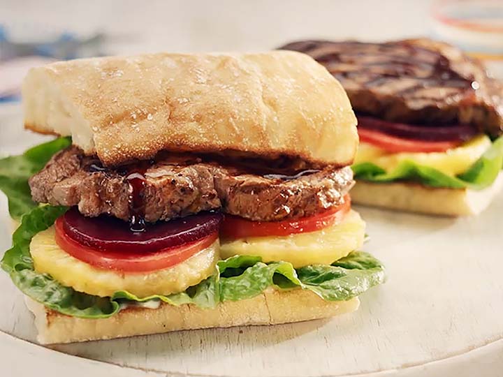 Aussie porterhouse steak sandwich