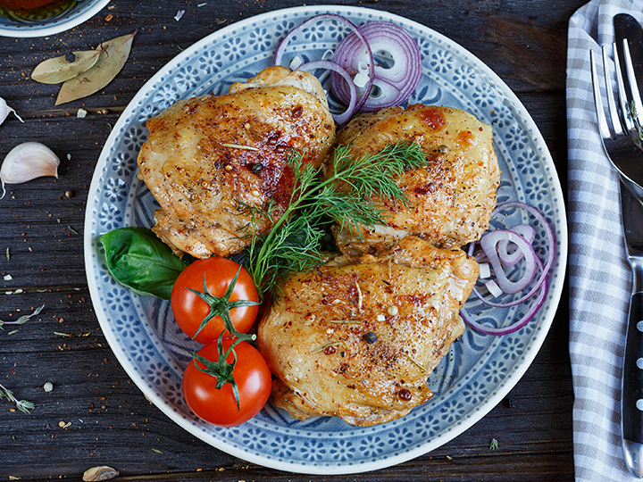 Maple Garlic Baked Chicken Thigh Fillets Tasman Butchers