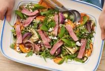 Steak and vegetable salad